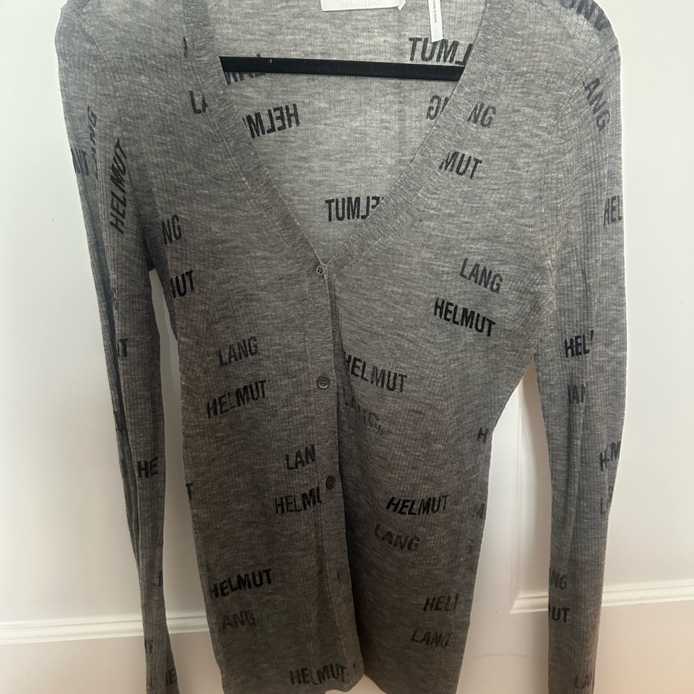 Helmut Lang Gray Cardigan